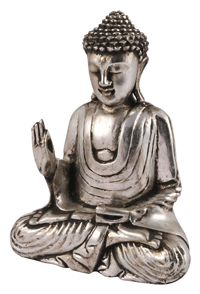 Wooden Buddha Hand Up Antique Finish